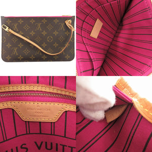 ルイ ヴィトン ネヴァーフルMM ポーチ付 モノグラム ピヴォワンヌ M41178 トートバッグ LV 1235【中古】LOUIS VUITTON