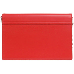 新品同様 ジバンシィ 4G レザー レッド チェーンショルダーバッグ 赤 1238【中古】GIVENCHY