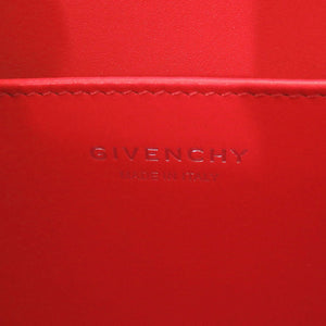 新品同様 ジバンシィ 4G レザー レッド チェーンショルダーバッグ 赤 1238【中古】GIVENCHY