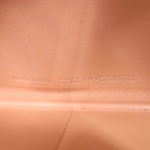 美品 サンローランパリ ラウンドファスナー 326599 534563 長財布 カーフ サーモンピンク 1253【中古】SAINT LAURENT PARIS