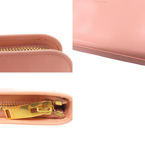美品 サンローランパリ ラウンドファスナー 326599 534563 長財布 カーフ サーモンピンク 1253【中古】SAINT LAURENT PARIS