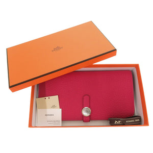 未使用 エルメス ドゴン ロング トゴ トスカ U刻印（2022年製） 長財布 紫 1280【中古】HERMES