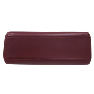 美品 カルティエ マストライン レザー ボルドー ショルダーバッグ 赤 1288【中古】CARTIER