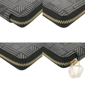 未使用 モロー パリ ジップ ミニ ウォレット レザー ブラック コインケース 財布 黒 1345【中古】MOREAU PARIS メンズ
