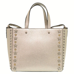 美品 ジミーチュウ ペガシ スタースタッズ レザー ゴールド 2way ハンドバッグ 1402【中古】JIMMY CHOO