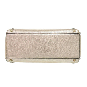 美品 ジミーチュウ ペガシ スタースタッズ レザー ゴールド 2way ハンドバッグ 1402【中古】JIMMY CHOO