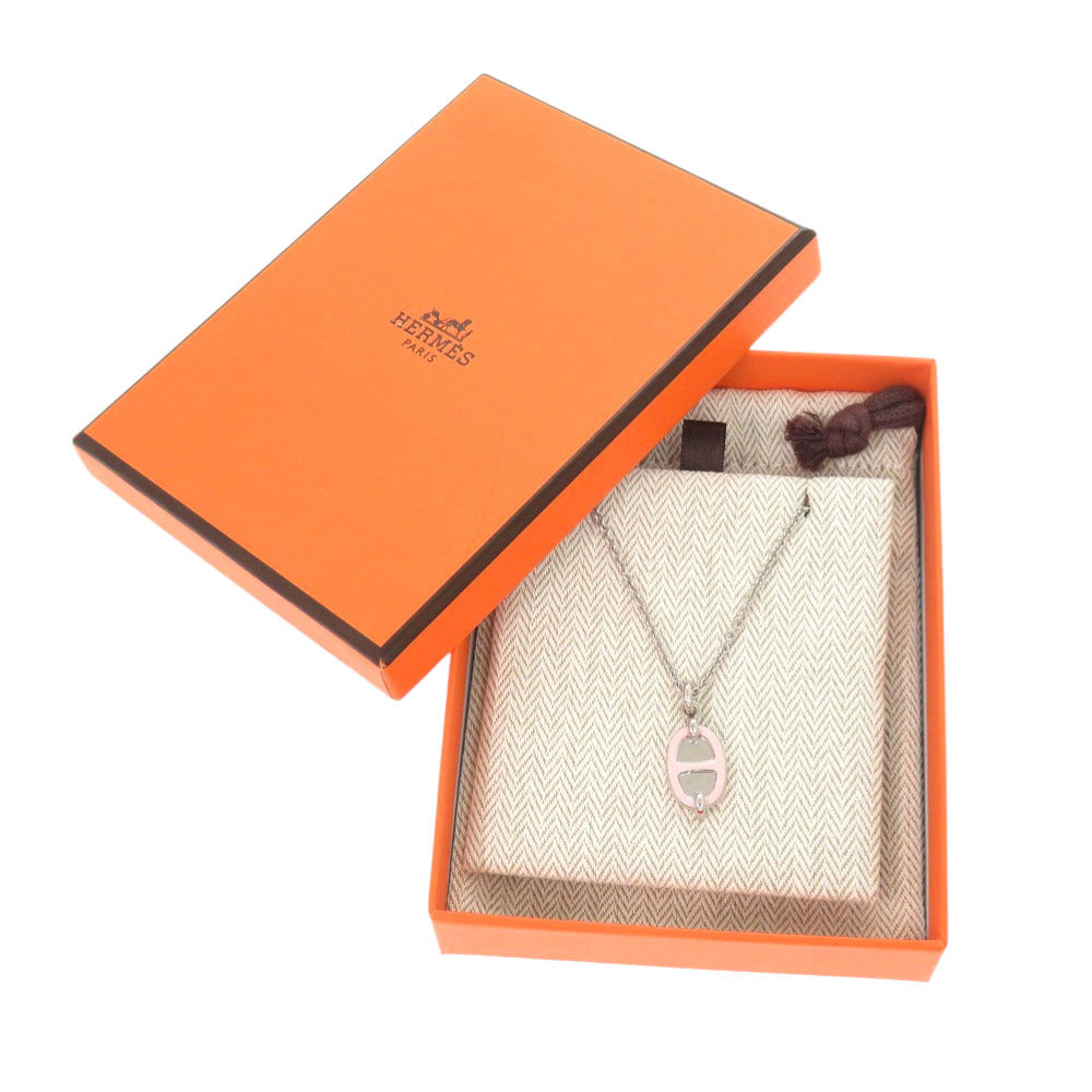 未使用 エルメス ミニマイヨン ローズカンダー シルバー金具 ネックレス アクセサリー 1403 【中古】 HERMES