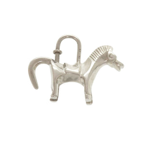 美品 エルメス ホース 馬 シルバー925 ヴィンテージ カデナ チャーム 1408【中古】HERMES