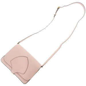 美品 バーバリー ハンプシャー レザー ピンク ショルダーバッグ 1410【中古】BURBERRY