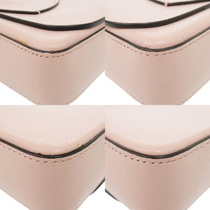 美品 バーバリー ハンプシャー レザー ピンク ショルダーバッグ 1410【中古】BURBERRY