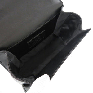 美品 サルヴァトーレフェラガモ 21G659 ヴァラリボン てんとう虫 レザー ブラック ショルダーバッグ 黒 1442【中古】Salvatore Ferragamo