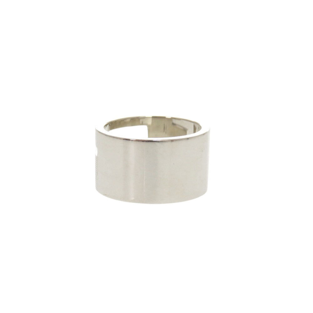 美品 グッチ ブランデッド カットアウトG ワイド #16 シルバー925 リング 指輪 1444【中古】GUCCI