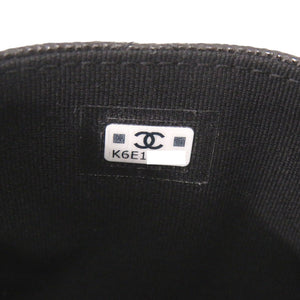 未使用 シャネル マトラッセ ココマーク AP3139 レザー ブラック フラグメントケース 財布 黒 1464【中古】CHANEL