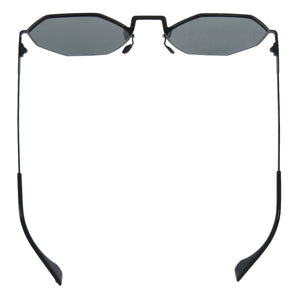 フェンディ オクタゴン ミラーレンズ FF0292/S 807T4 メタル ブラック サングラス 黒 1536【中古】FENDI