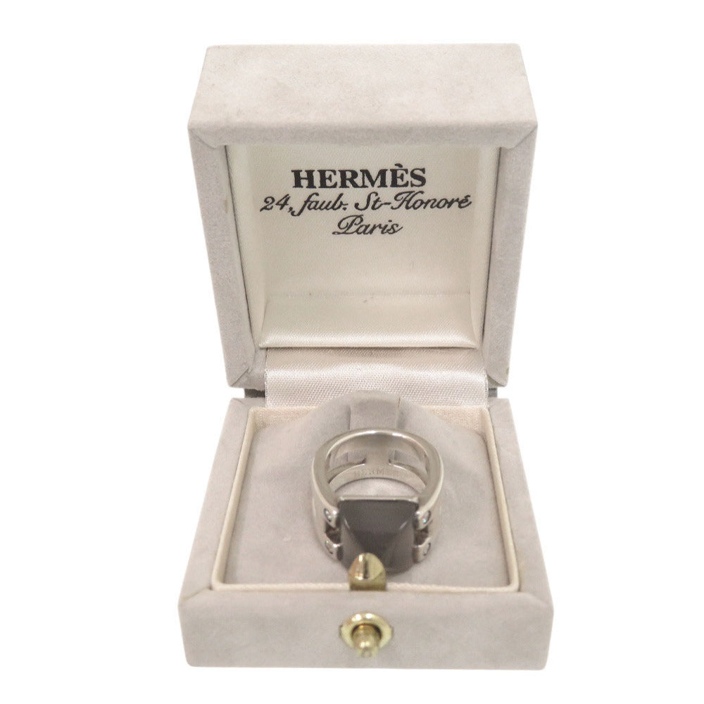 エルメス ヴィンテージ メドール #49 シルバー925 ムーンストーン シルバー リング 指輪 1549【中古】HERMES