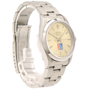 美品 ロレックス エアキング ドミノピザ 14000 自動巻き S番 腕時計 SS シルバー 1573【中古】ROLEX メンズ