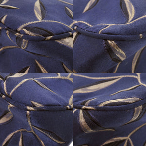 プラダ 1997 Vintage Runway がま口 シルク ネイビー ハンドバッグ 1602【中古】PRADA