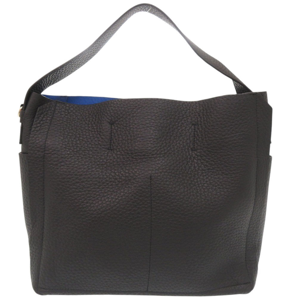 美品 フルラ カプリッチョ レザー ブラック ワンショルダー ショルダーバッグ 黒 1610【中古】Furla