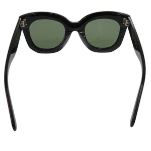 美品 セリーヌ ブラックフレーム CL4005FN アセテート ブラック サングラス 黒 1612【中古】CELINE