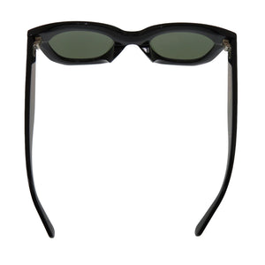 美品 セリーヌ ブラックフレーム CL4005FN アセテート ブラック サングラス 黒 1612【中古】CELINE