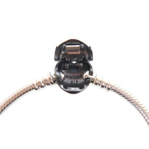 パンドラ ハートクラスプ スネークチェーン ブレスレット シルバー925 1613【中古】PANDORA