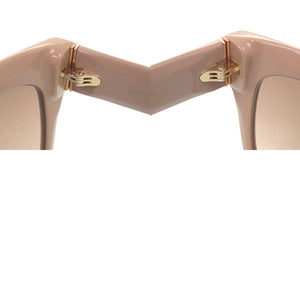 美品 ジミーチュウ ロゴ グラデーションレンズ プラスチック ベージュ サングラス 1624【中古】JIMMY CHOO