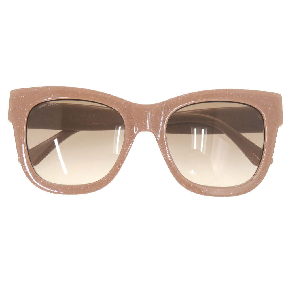 美品 ジミーチュウ ロゴ グラデーションレンズ プラスチック ベージュ サングラス 1624【中古】JIMMY CHOO