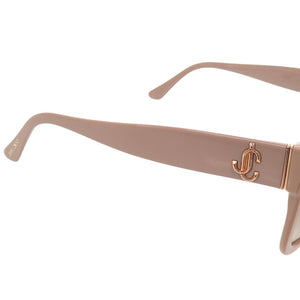 美品 ジミーチュウ ロゴ グラデーションレンズ プラスチック ベージュ サングラス 1624【中古】JIMMY CHOO
