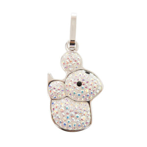 新品同様 スワロフスキー Joe ネズミ ラインストーン/メタル シルバー ペンダントトップ 1664【中古】SWAROVSKI