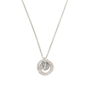 新品同様 スワロフスキー ジェネレーション メタル クリスタル シルバー ペールブルー ネックレス 1665【中古】SWAROVSKI