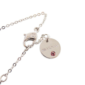 美品 スワロフスキー ハローキティ ラインストーン/メタル シルバー/レッド ネックレス 1666【中古】SWAROVSKI