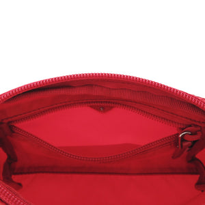 美品 プラダ ヴェラ 1N1412 ナイロン ポーチ バッグ 赤 1688【中古】PRADA