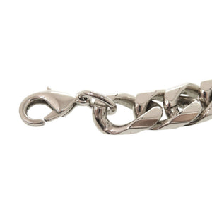 美品 ディオール チェーンリンク 真鍮 ラインストーン シルバー ネックレス 1713【中古】Dior