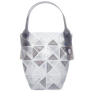 美品 イッセイミヤケ DAZZLE クリアトート ポリプロピレン クリア ハンドバッグ 1715【中古】ISSEY MIYAKE