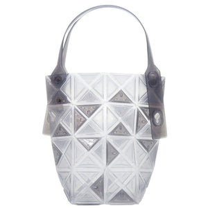 美品 イッセイミヤケ DAZZLE クリアトート ポリプロピレン クリア ハンドバッグ 1715【中古】ISSEY MIYAKE