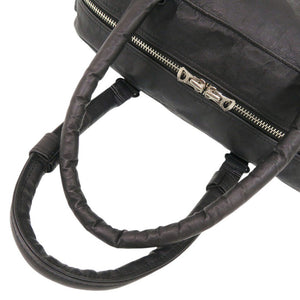 未使用 ポーター FREESTYLE DriTan ダイニーマレザー 2WAY ブラック ボストンバッグ 黒 1736【中古】PORTER メンズ