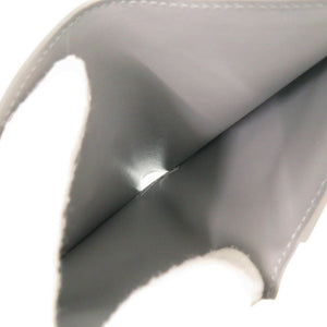 美品 セリーヌ C金具 コンパクトウォレット レザー グレー 三つ折り財布 0001【中古】CELINE