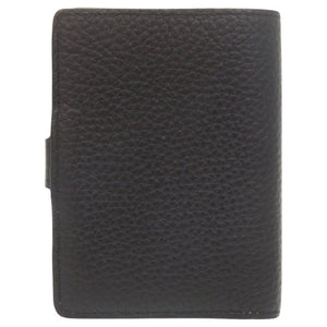 美品 ルイ ヴィトン LV ヴェルティカルウォレット コンパクト M81561 トリヨンレザー ブラック 二つ折り財布 黒 LV 0013【中古】LOUIS VUITTON