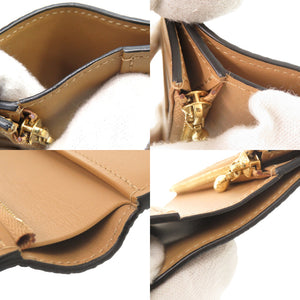 美品 ルイ ヴィトン LV ヴェルティカルウォレット コンパクト M81561 トリヨンレザー ブラック 二つ折り財布 黒 LV 0013【中古】LOUIS VUITTON