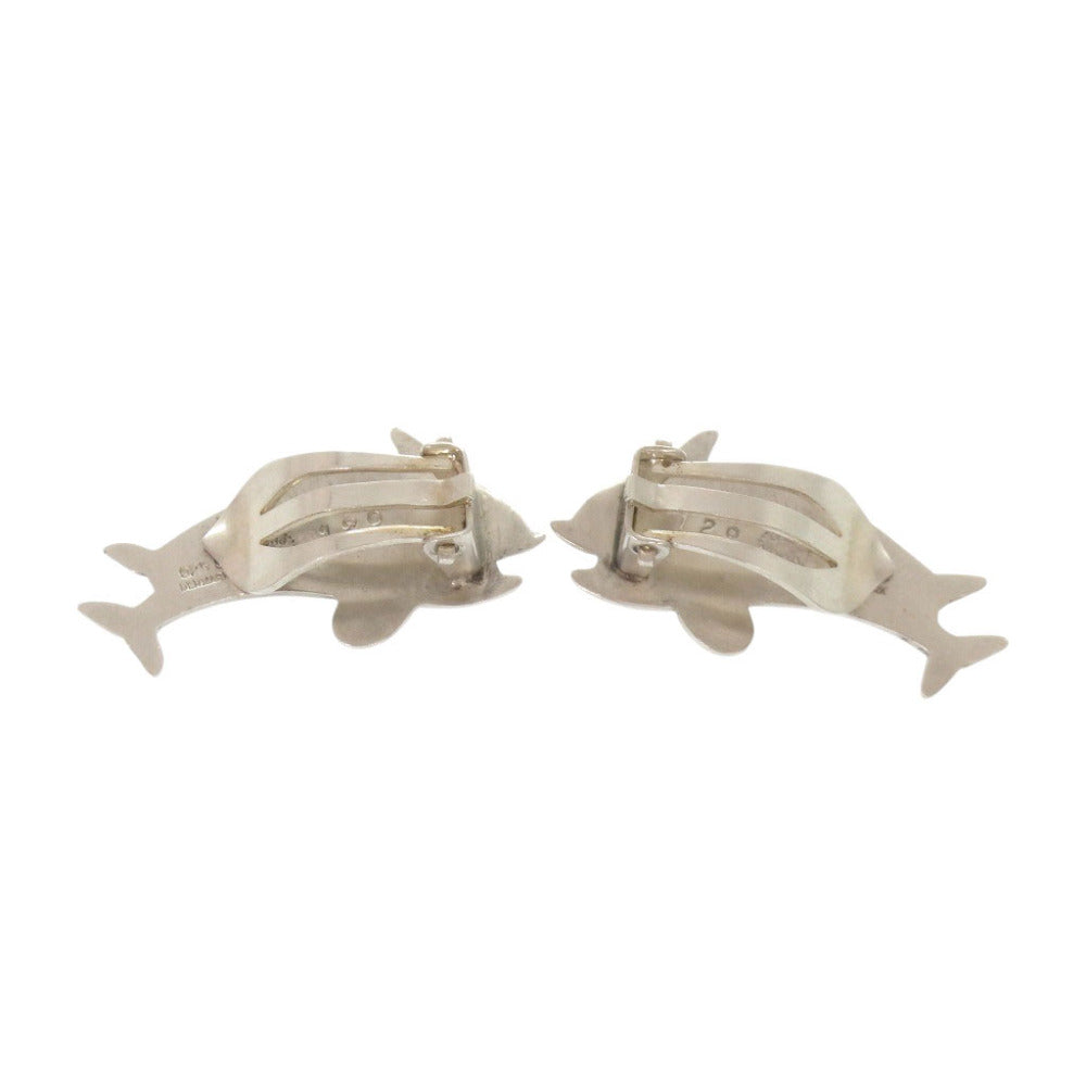 ジョージジェンセン イルカ シルバー925 イヤリング シルバー 0014【中古】Georg Jensen