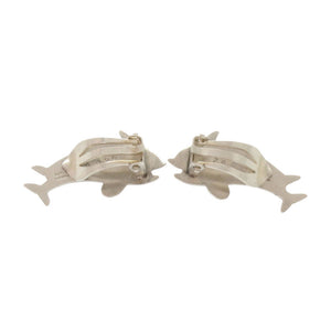 ジョージジェンセン イルカ シルバー925 イヤリング シルバー 0014【中古】Georg Jensen