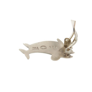 ジョージジェンセン イルカ シルバー925 イヤリング シルバー 0014【中古】Georg Jensen