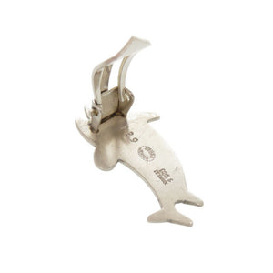 ジョージジェンセン イルカ シルバー925 イヤリング シルバー 0014【中古】Georg Jensen