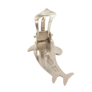 ジョージジェンセン イルカ シルバー925 イヤリング シルバー 0014【中古】Georg Jensen