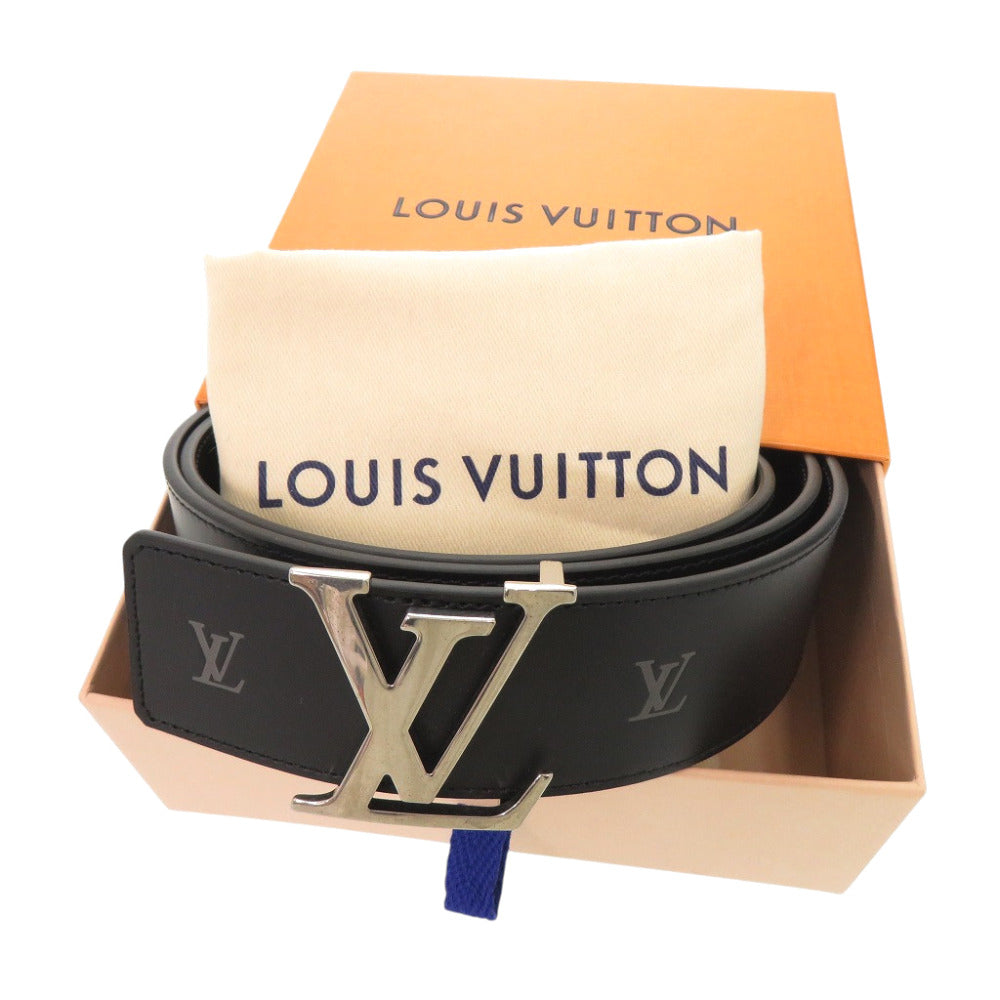 未使用品 ルイ ヴィトン LVイニシャル リバーシブル M8840 レザー ブラック ベルト 黒 LV 0025【中古】LOUIS VUITTON メンズ