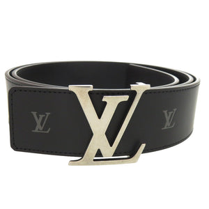 未使用品 ルイ ヴィトン LVイニシャル リバーシブル M8840 レザー ブラック ベルト 黒 LV 0025【中古】LOUIS VUITTON メンズ