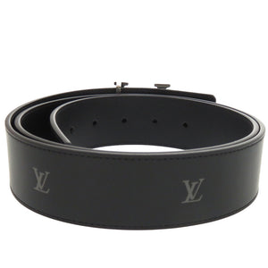 未使用品 ルイ ヴィトン LVイニシャル リバーシブル M8840 レザー ブラック ベルト 黒 LV 0025【中古】LOUIS VUITTON メンズ