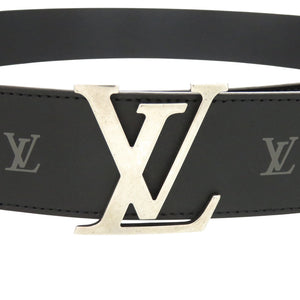 未使用品 ルイ ヴィトン LVイニシャル リバーシブル M8840 レザー ブラック ベルト 黒 LV 0025【中古】LOUIS VUITTON メンズ