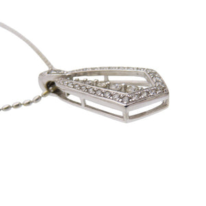 美品 ダイヤ0.55ct K18WG ネックレス ホワイトゴールド/ダイヤモンド ジュエリー 0031【中古】 レディース