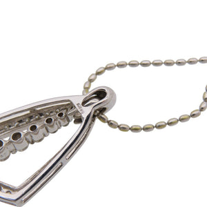 美品 ダイヤ0.55ct K18WG ネックレス ホワイトゴールド/ダイヤモンド ジュエリー 0031【中古】 レディース